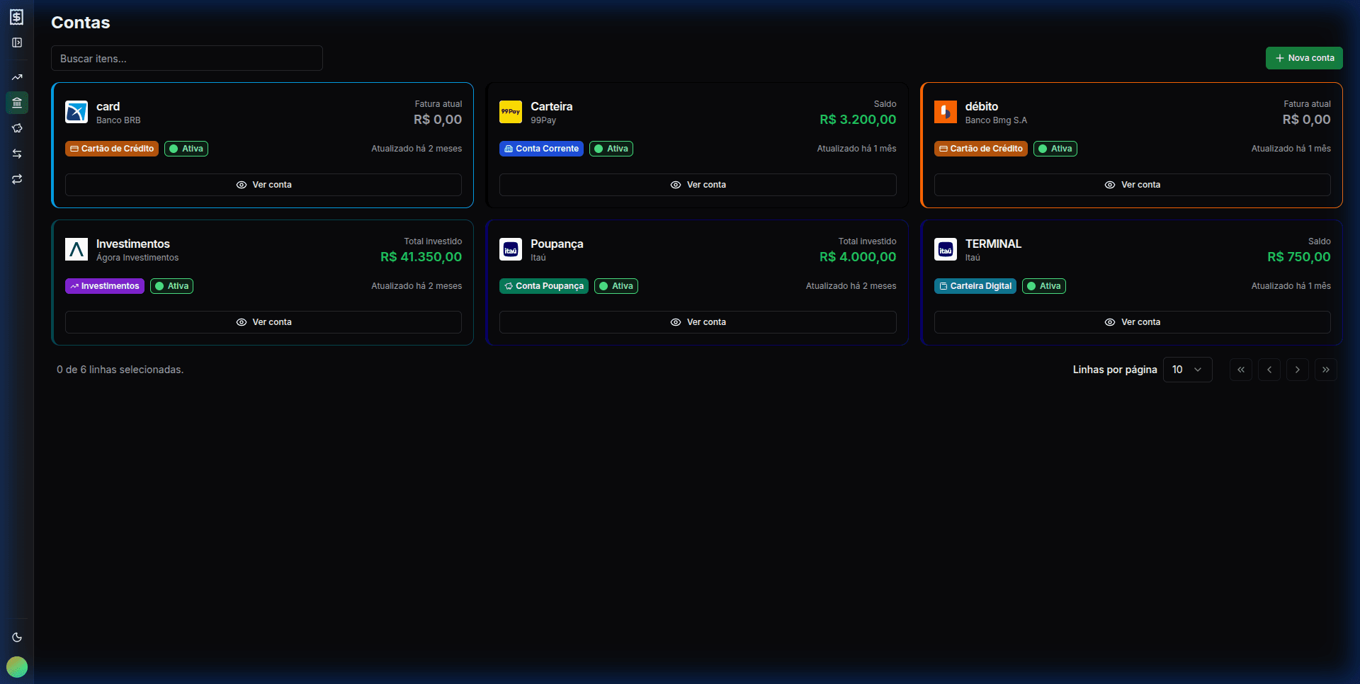 Gestão Multi-Contas